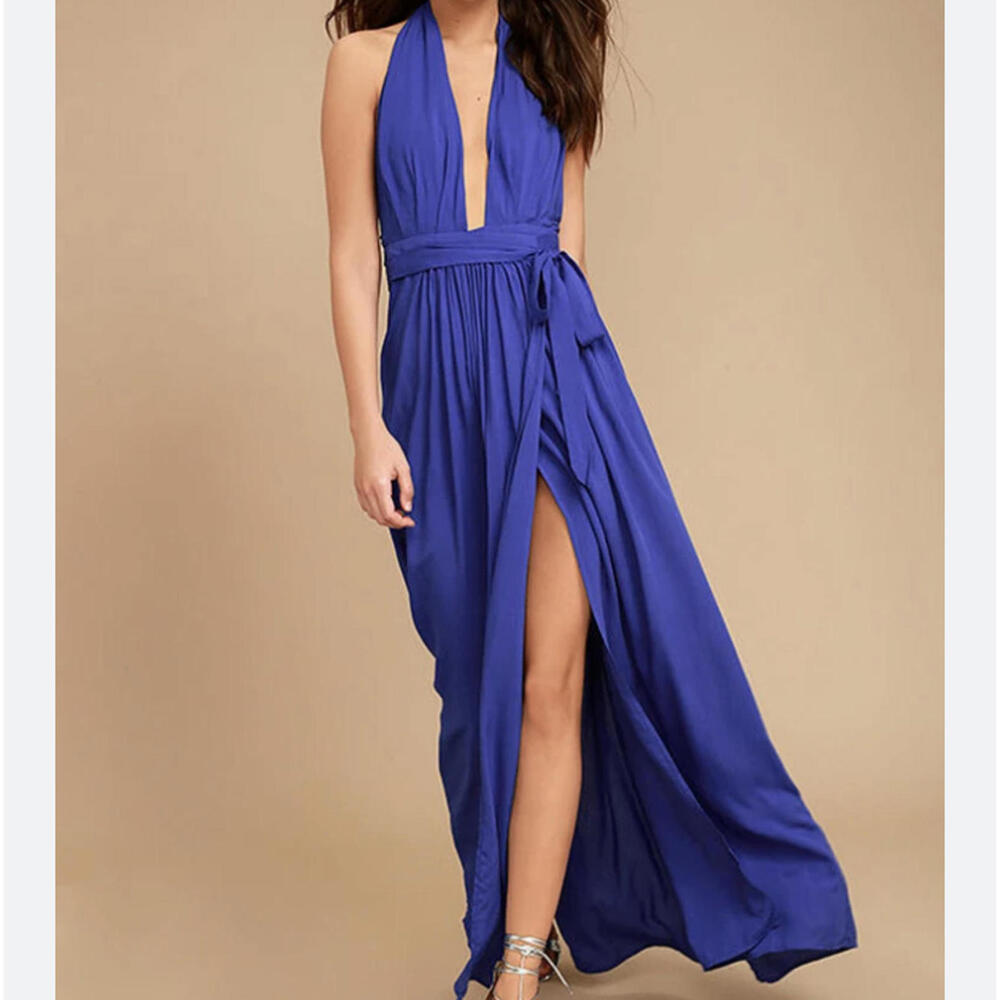 Lulu's Royal Blue Maxi Dress